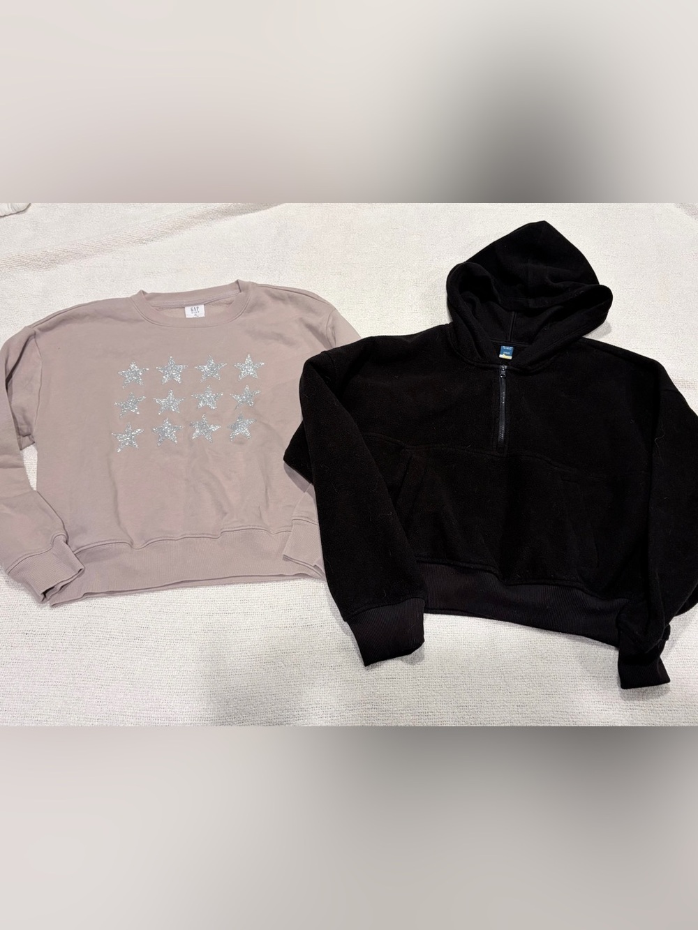 Girls XL 12 Gap & Old Navy Sweatshirt Hoodie Lot Stars Fleece